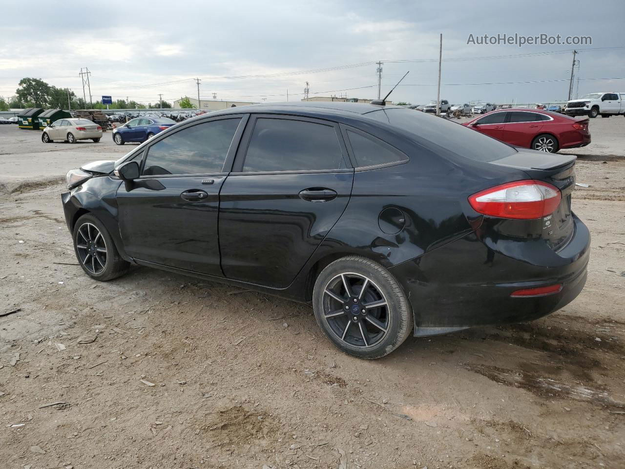 2017 Ford Fiesta Se Black vin: 3FADP4BJ8HM159406