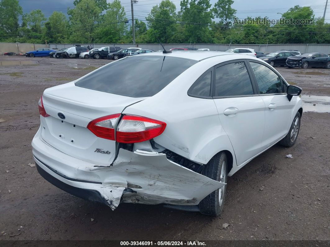 2017 Ford Fiesta Se White vin: 3FADP4BJ8HM168106