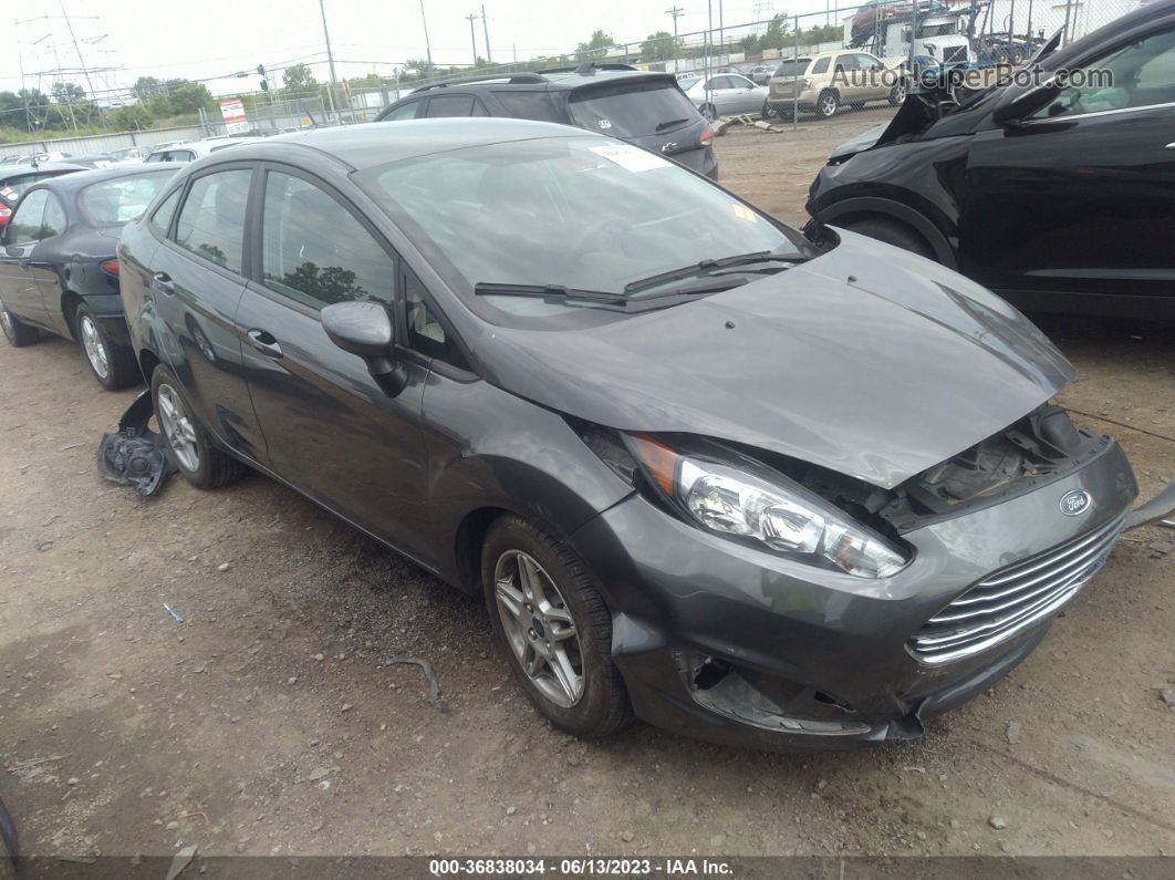 2019 Ford Fiesta Se Gray vin: 3FADP4BJ8KM104543