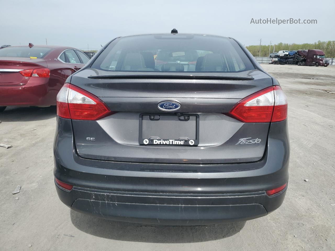 2019 Ford Fiesta Se Gray vin: 3FADP4BJ8KM105272