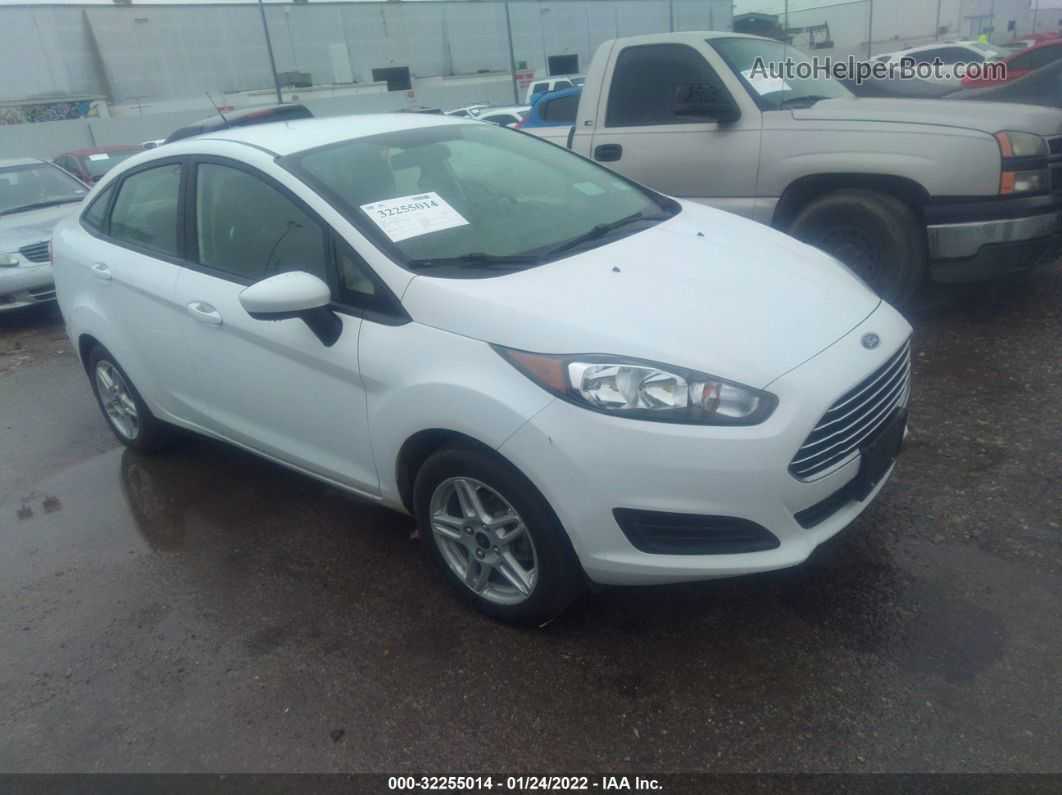 2019 Ford Fiesta Se White vin: 3FADP4BJ8KM123853