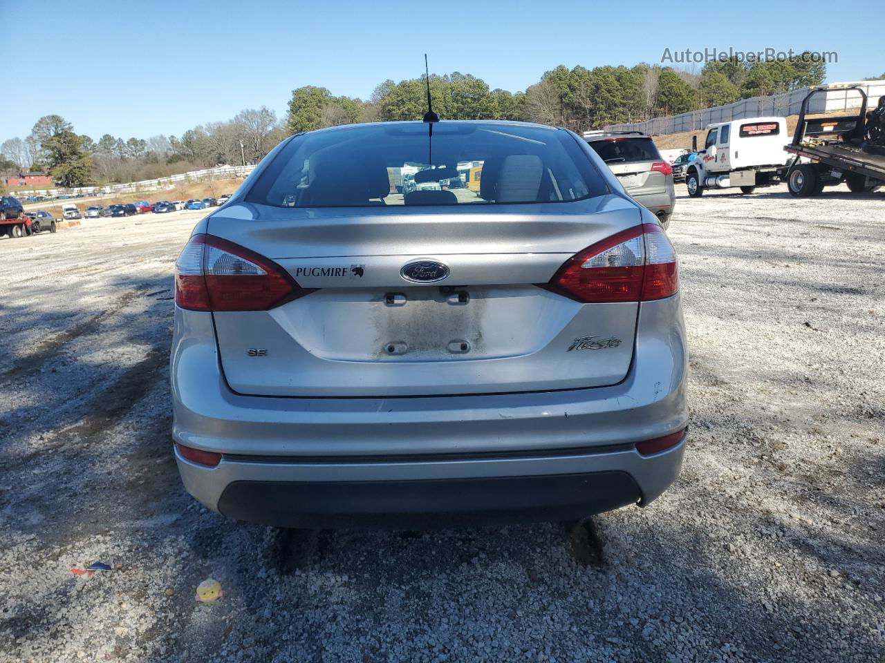 2019 Ford Fiesta Se Silver vin: 3FADP4BJ8KM125733