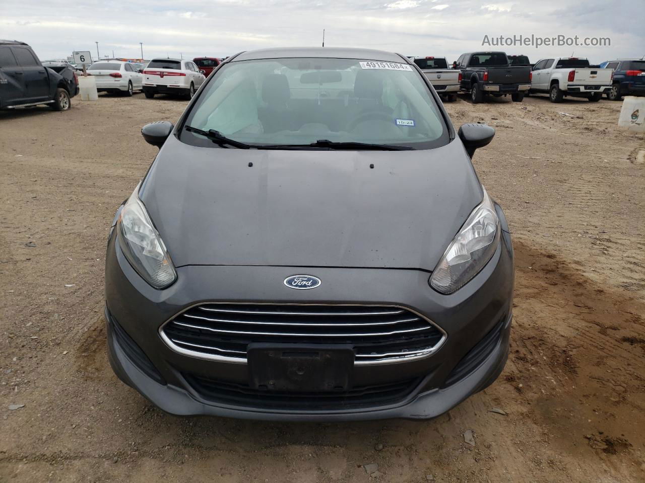 2019 Ford Fiesta Se Серый vin: 3FADP4BJ8KM132312