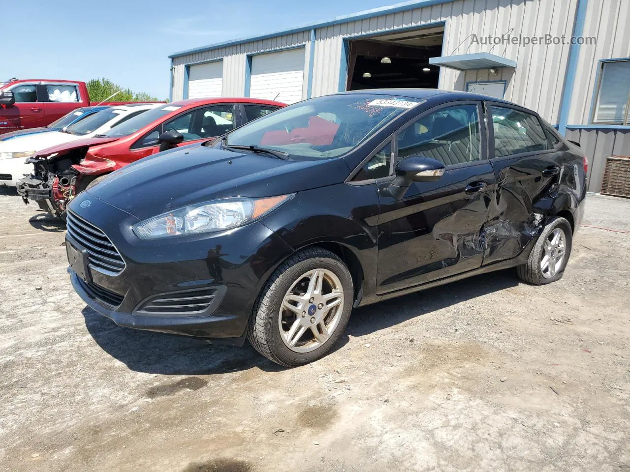 2019 Ford Fiesta Se Black vin: 3FADP4BJ8KM139633