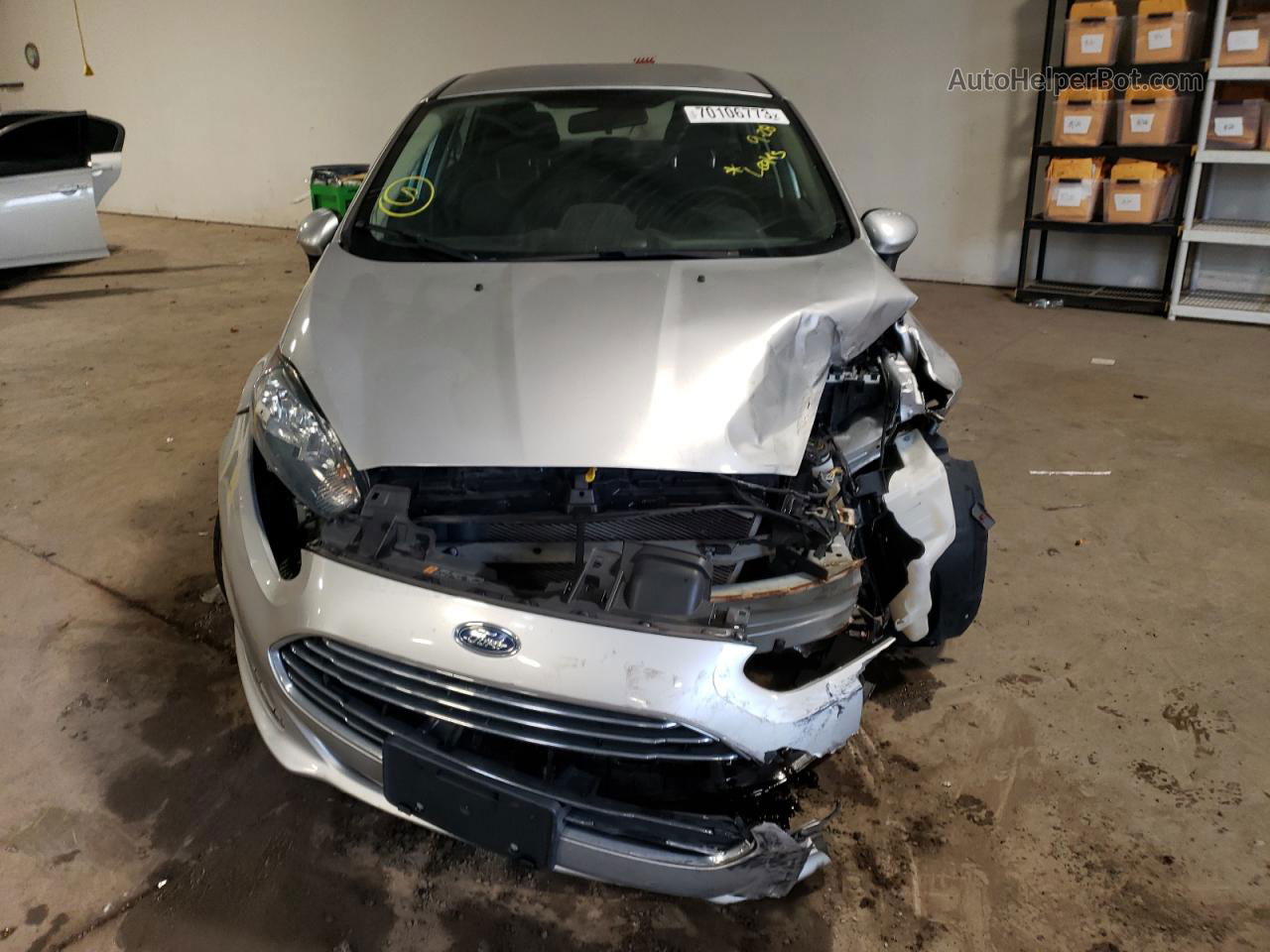 2019 Ford Fiesta Se Silver vin: 3FADP4BJ8KM143178