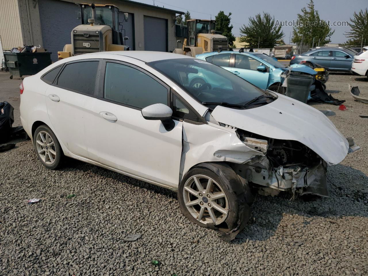 2019 Ford Fiesta Se White vin: 3FADP4BJ8KM143908