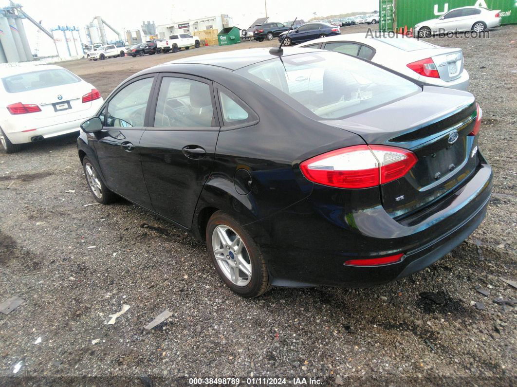 2019 Ford Fiesta Se Черный vin: 3FADP4BJ8KM155833