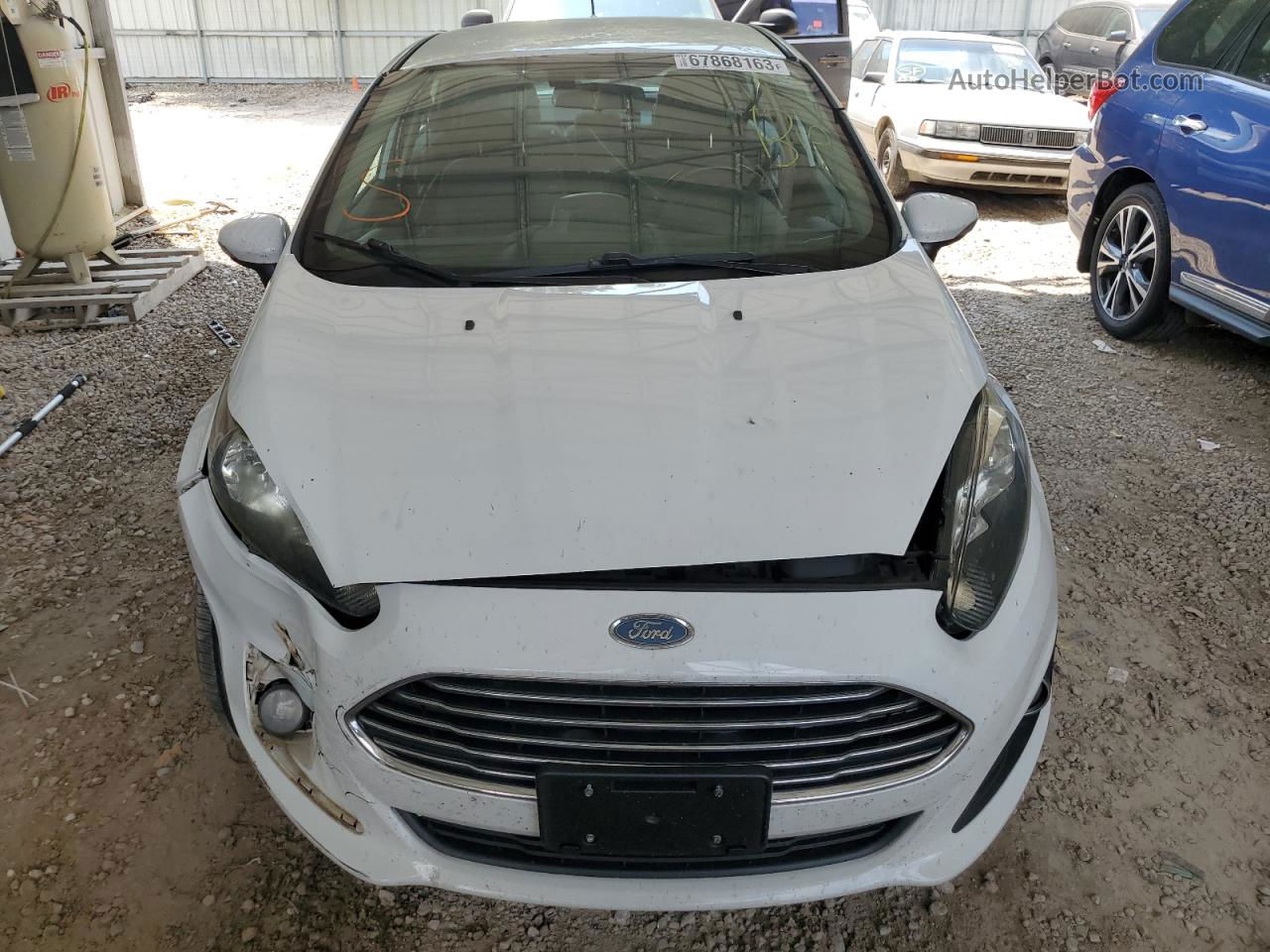 2015 Ford Fiesta Se White vin: 3FADP4BJ9FM132602