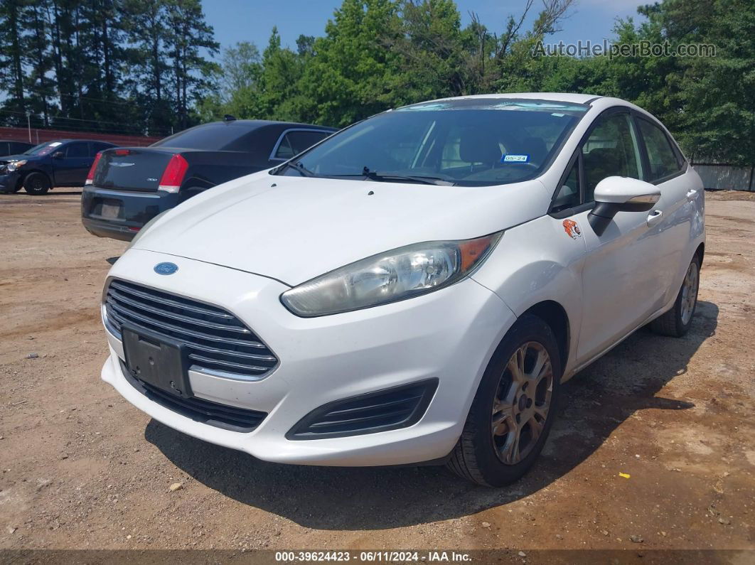 2015 Ford Fiesta Se White vin: 3FADP4BJ9FM136360