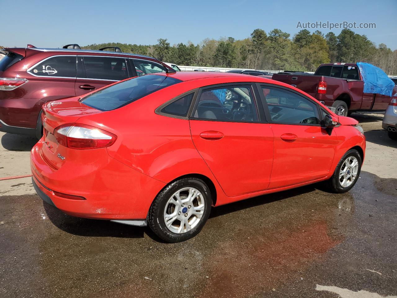 2015 Ford Fiesta Se Красный vin: 3FADP4BJ9FM157466