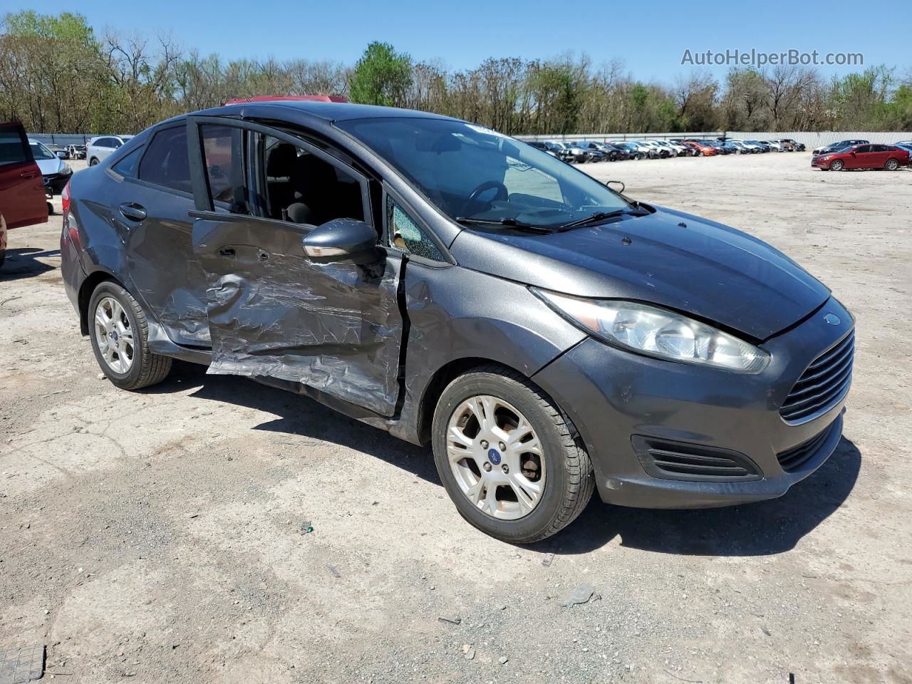 2015 Ford Fiesta Se Серый vin: 3FADP4BJ9FM175787