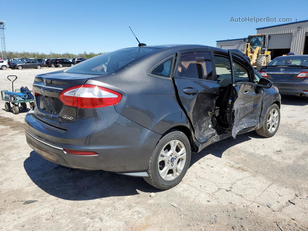 2015 Ford Fiesta Se Gray vin: 3FADP4BJ9FM175787