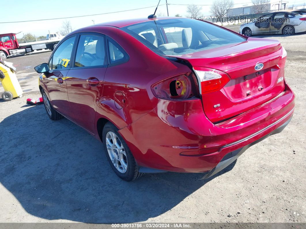 2015 Ford Fiesta Se Burgundy vin: 3FADP4BJ9FM221828