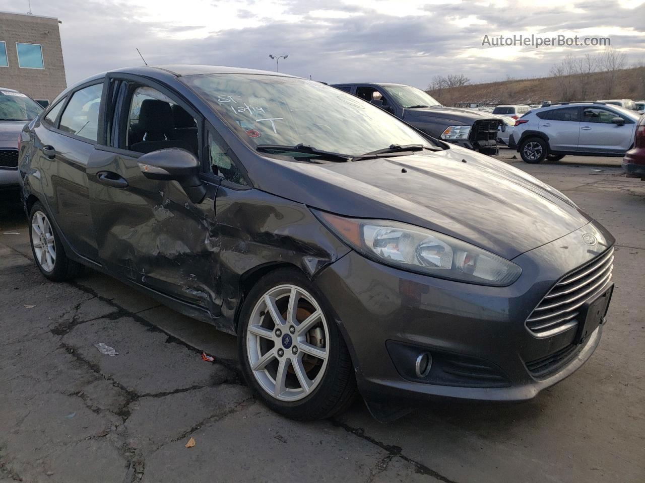 2016 Ford Fiesta Se Gray vin: 3FADP4BJ9GM178822