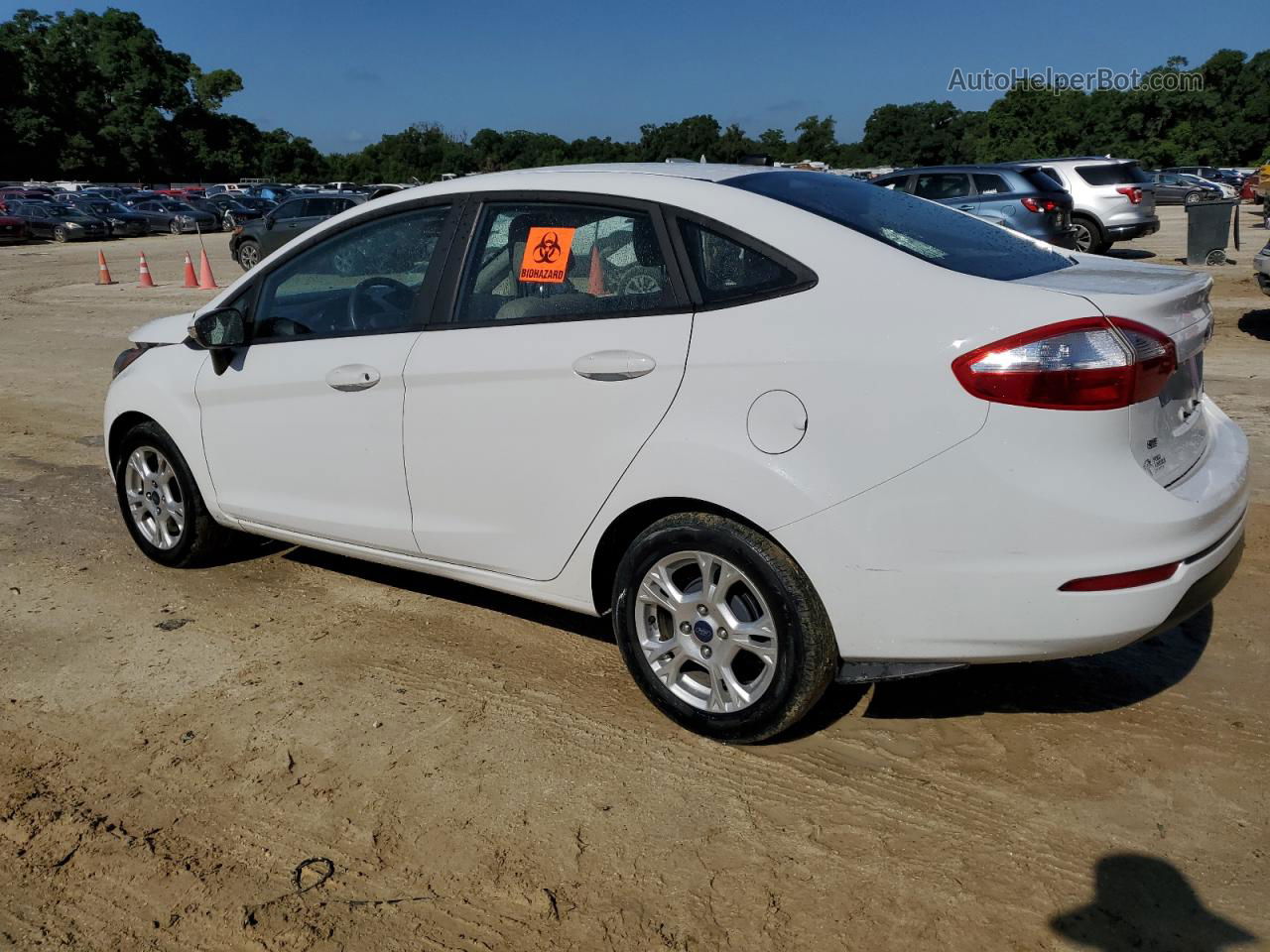 2016 Ford Fiesta Se White vin: 3FADP4BJ9GM182871