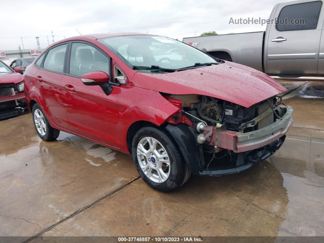 2016 Ford Fiesta Se Red vin: 3FADP4BJ9GM193269