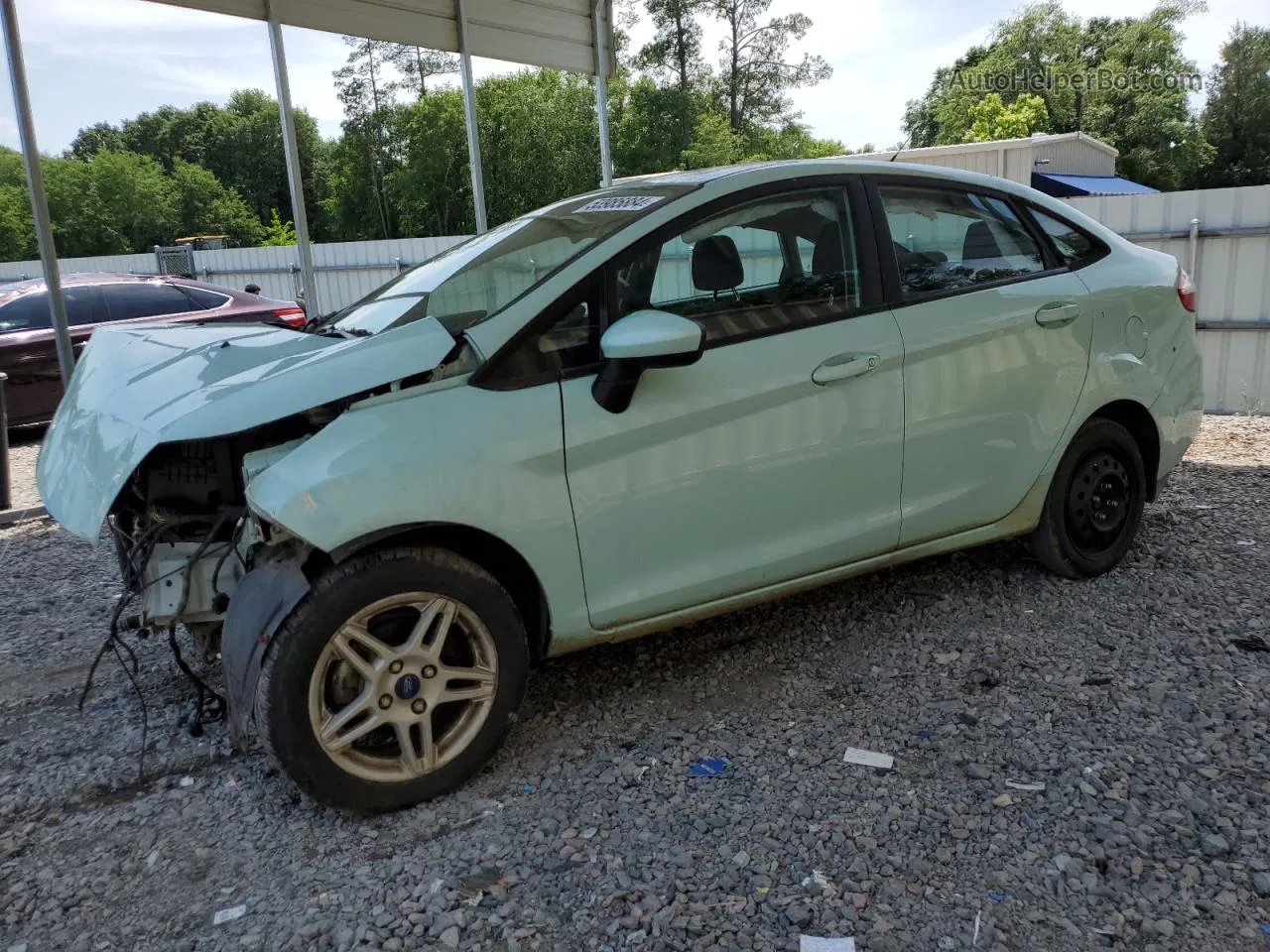 2017 Ford Fiesta Se Turquoise vin: 3FADP4BJ9HM101983