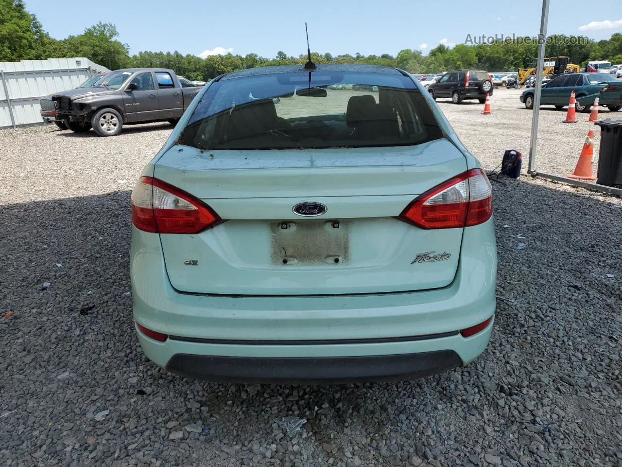 2017 Ford Fiesta Se Turquoise vin: 3FADP4BJ9HM101983