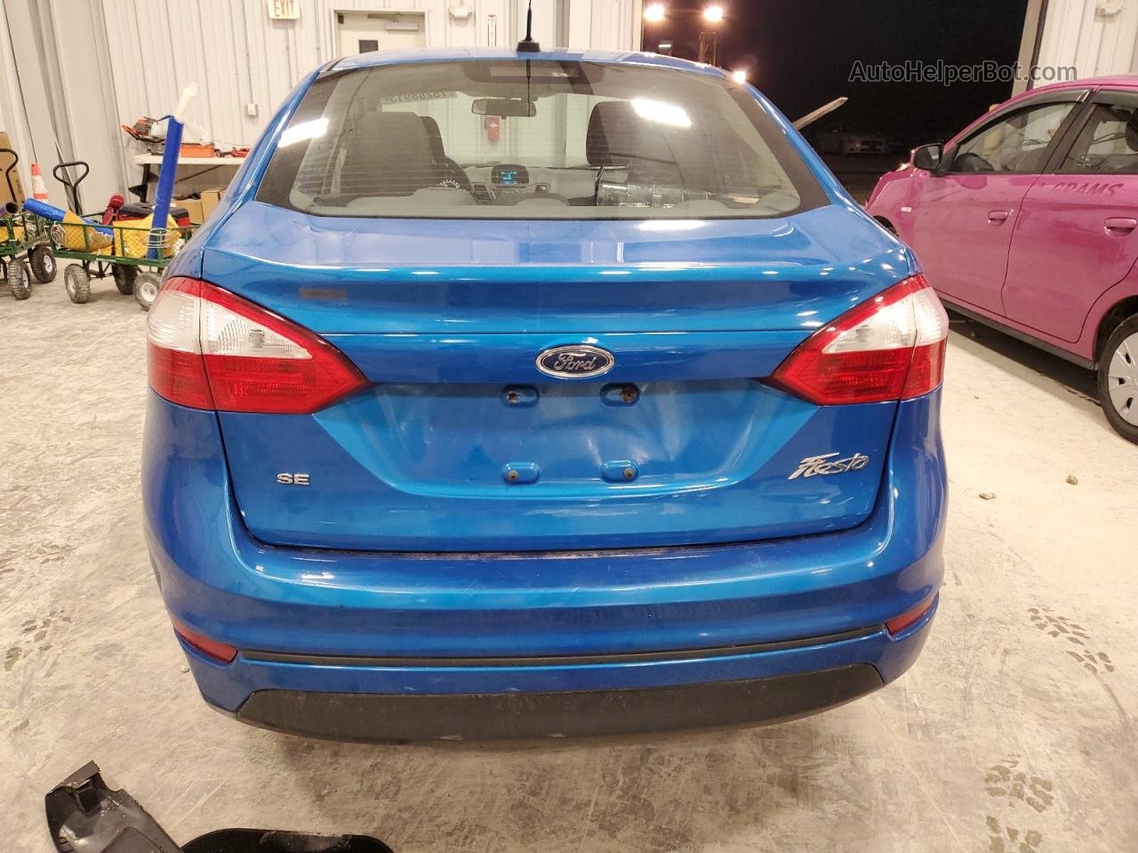 2017 Ford Fiesta Se Blue vin: 3FADP4BJ9HM104852