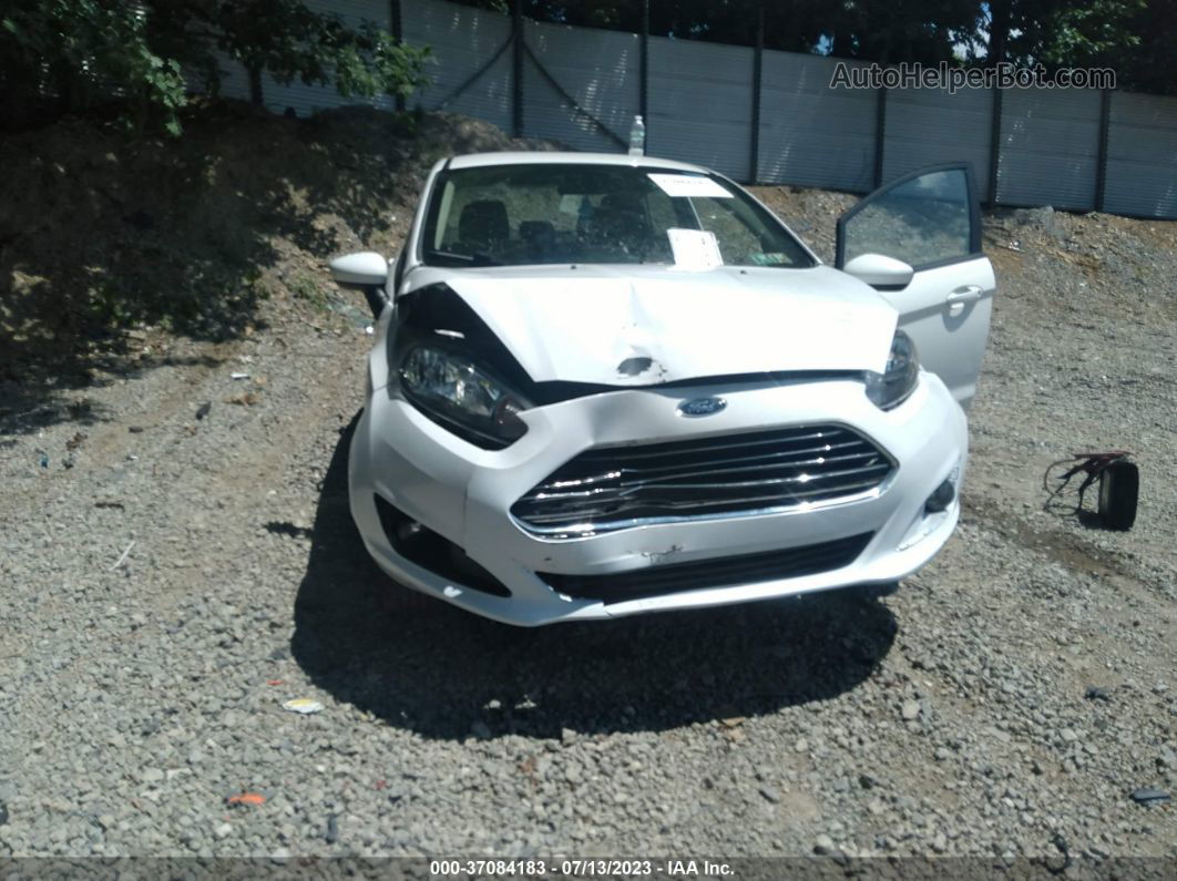 2017 Ford Fiesta Se White vin: 3FADP4BJ9HM115978