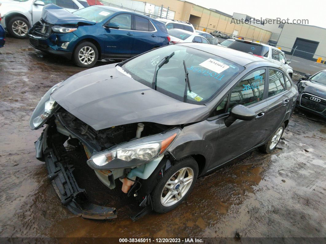 2017 Ford Fiesta Se Gray vin: 3FADP4BJ9HM119450