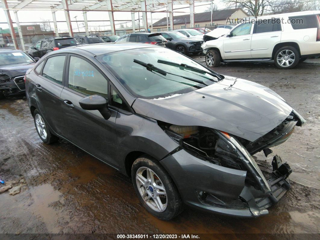 2017 Ford Fiesta Se Gray vin: 3FADP4BJ9HM119450