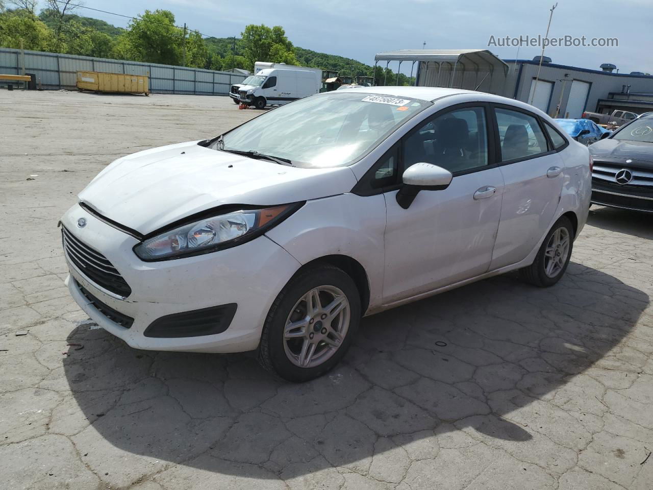 2017 Ford Fiesta Se White vin: 3FADP4BJ9HM152724