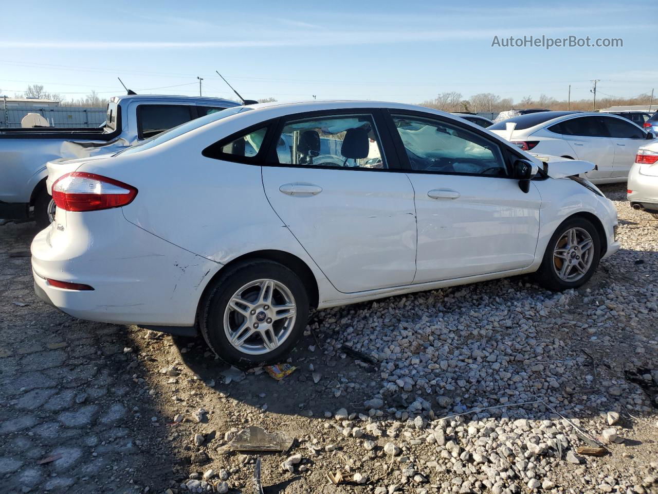 2017 Ford Fiesta Se White vin: 3FADP4BJ9HM161438