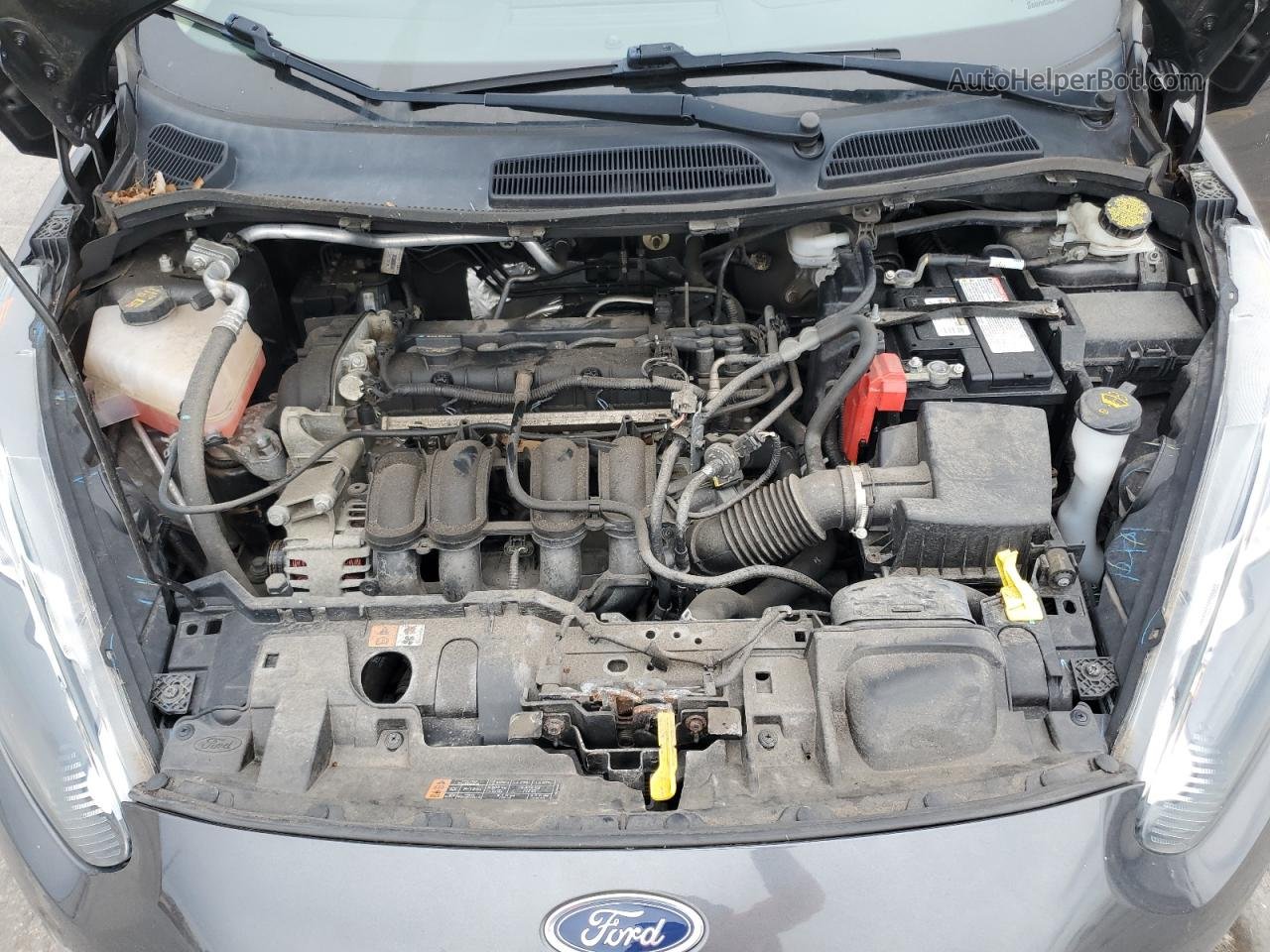 2017 Ford Fiesta Se Серый vin: 3FADP4BJ9HM162945