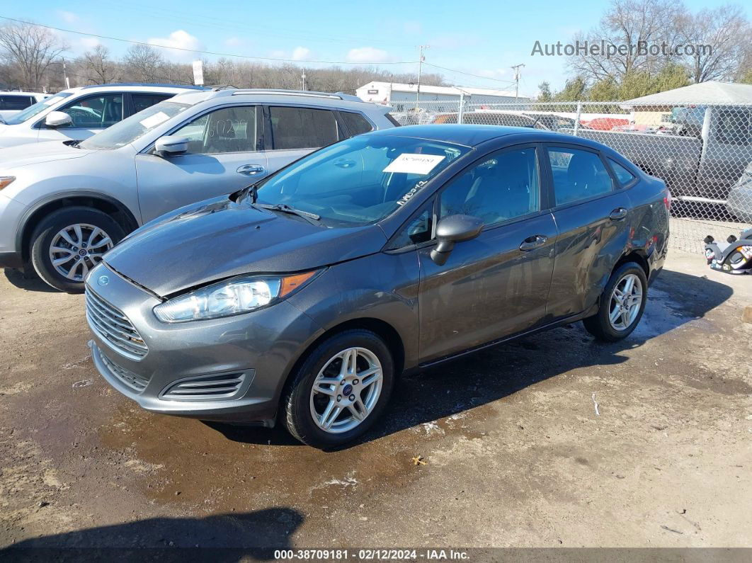 2017 Ford Fiesta Se Gray vin: 3FADP4BJ9HM163965