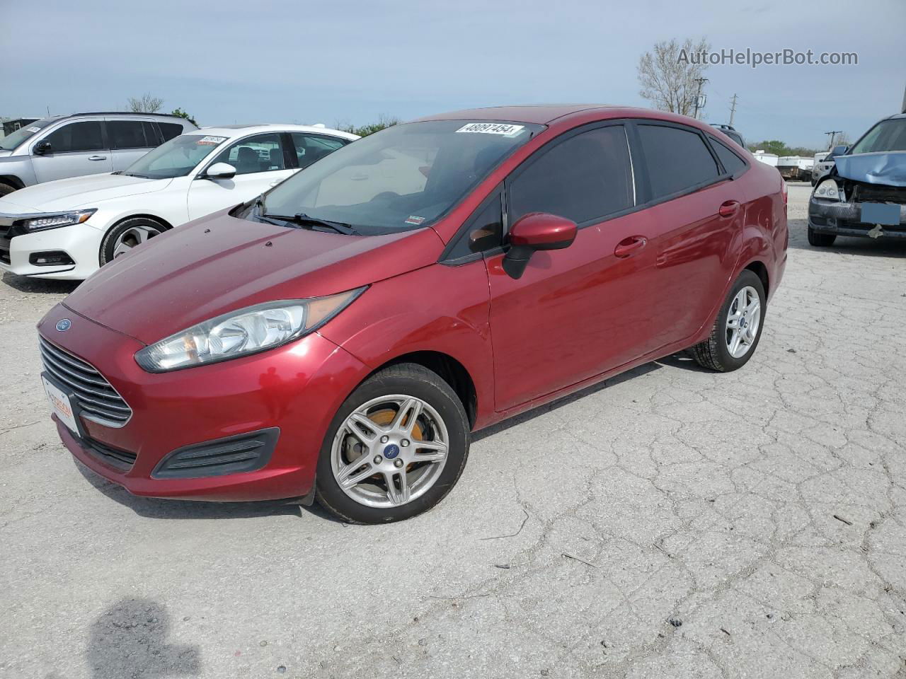 2017 Ford Fiesta Se Красный vin: 3FADP4BJ9HM169104