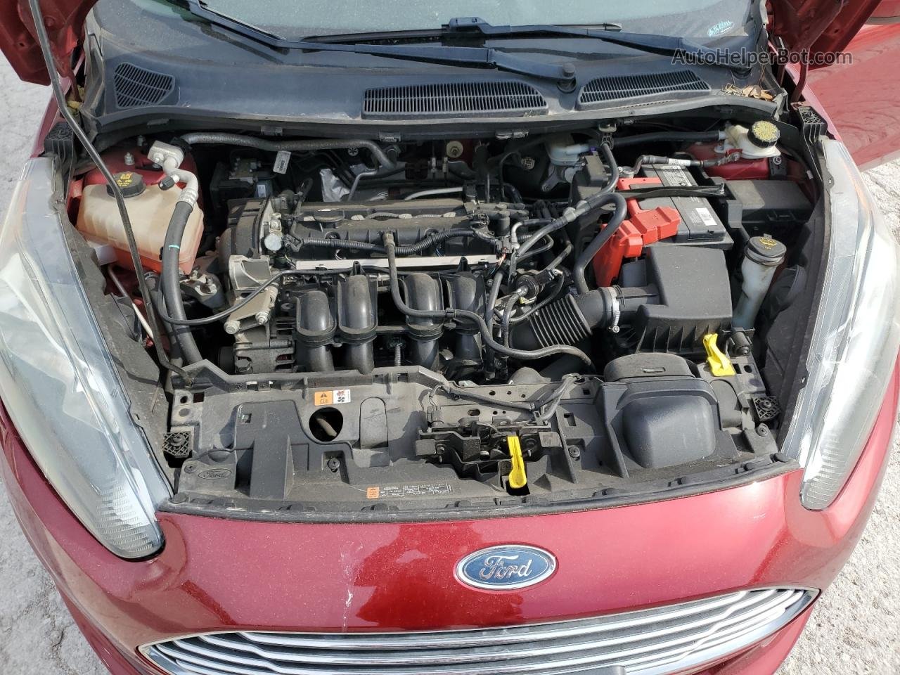 2017 Ford Fiesta Se Red vin: 3FADP4BJ9HM169104