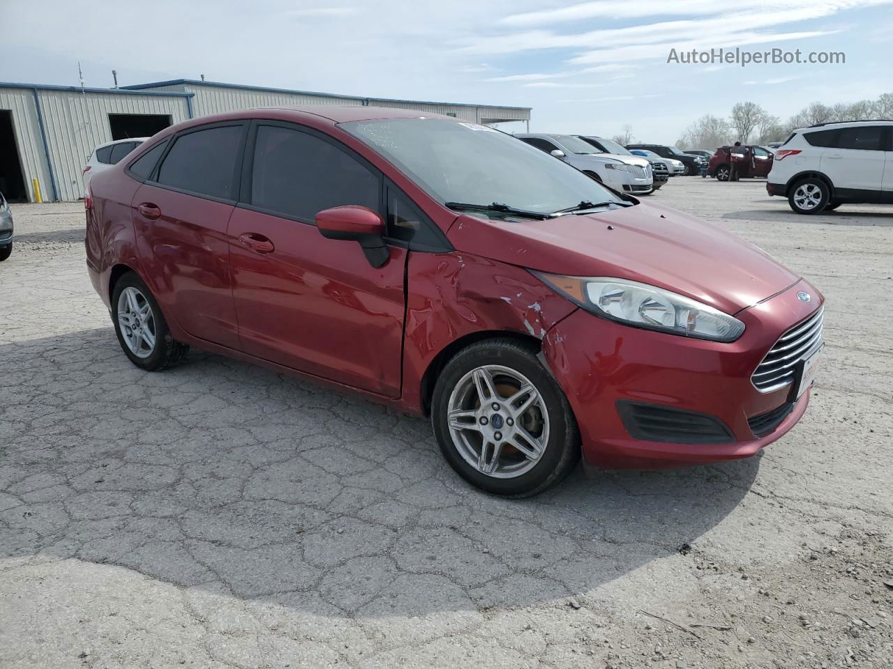 2017 Ford Fiesta Se Red vin: 3FADP4BJ9HM169104