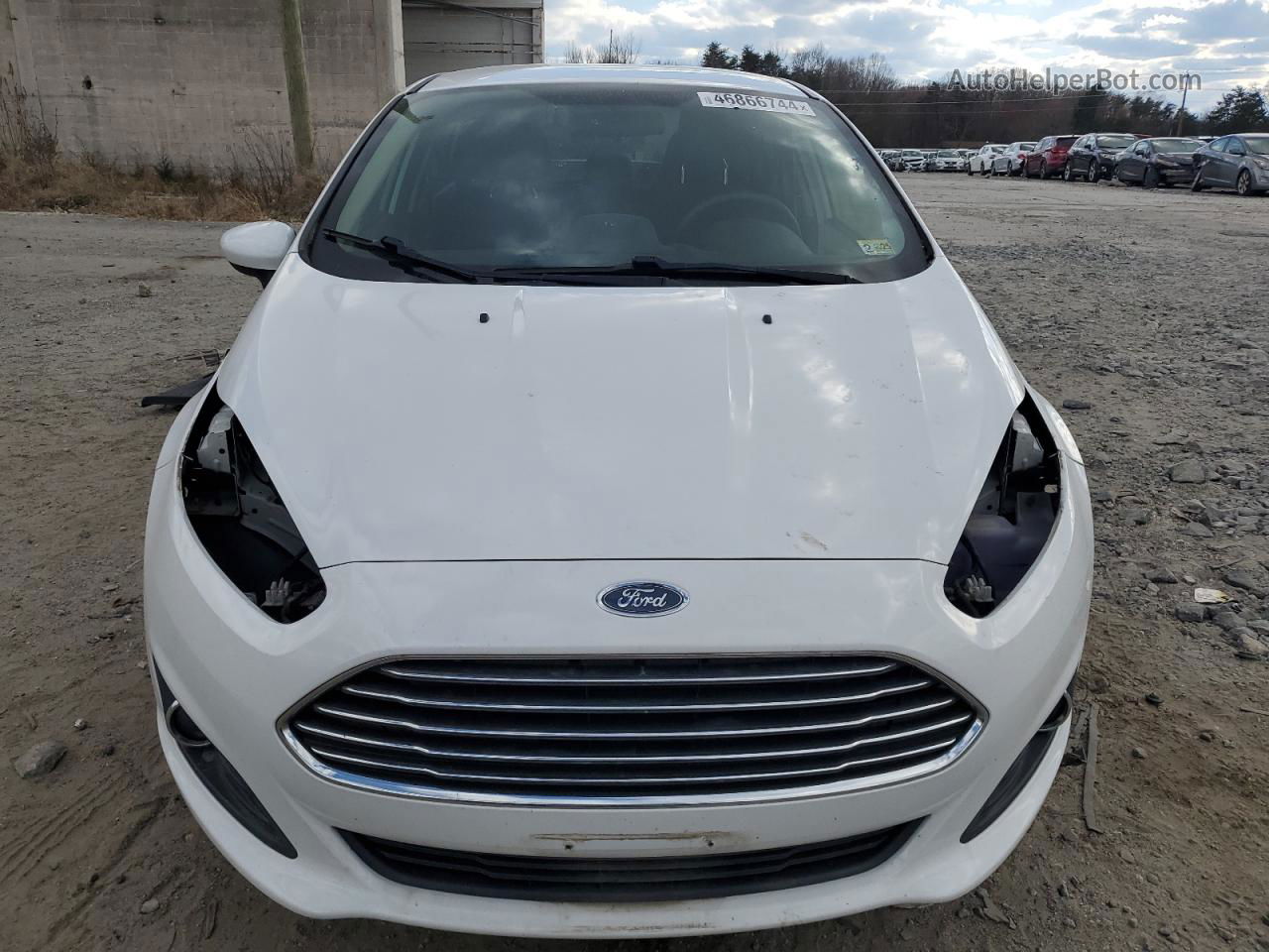 2017 Ford Fiesta Se White vin: 3FADP4BJ9HM170382