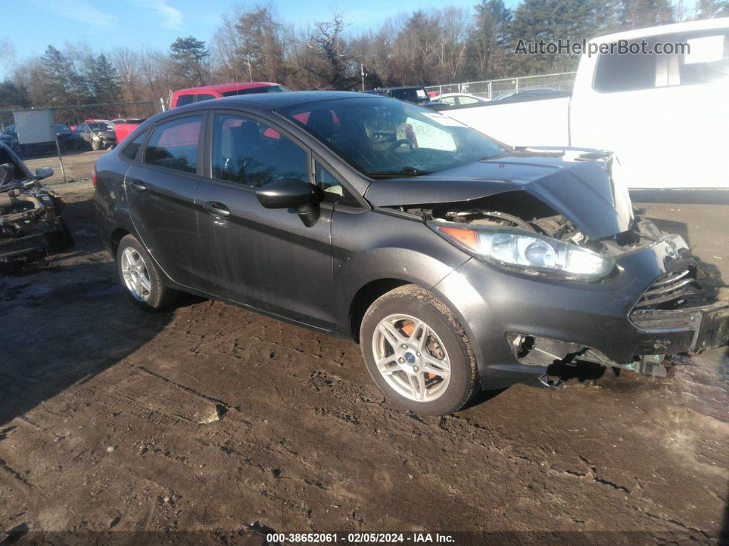 2019 Ford Fiesta Se Gray vin: 3FADP4BJ9KM115390