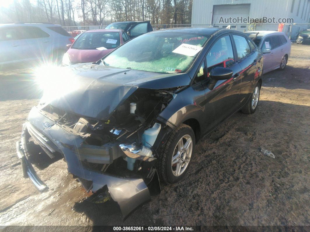 2019 Ford Fiesta Se Gray vin: 3FADP4BJ9KM115390