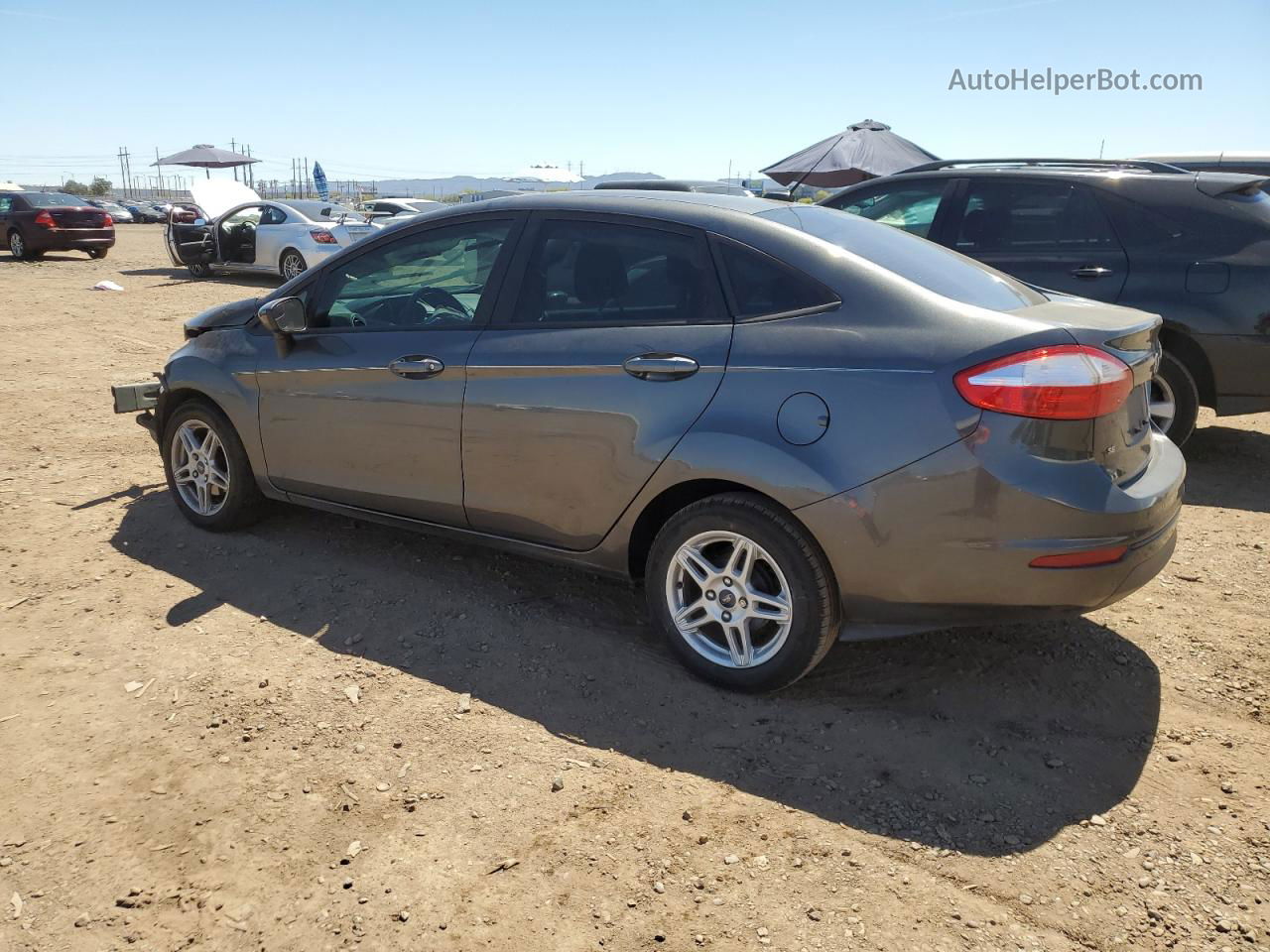 2019 Ford Fiesta Se Серый vin: 3FADP4BJ9KM120220