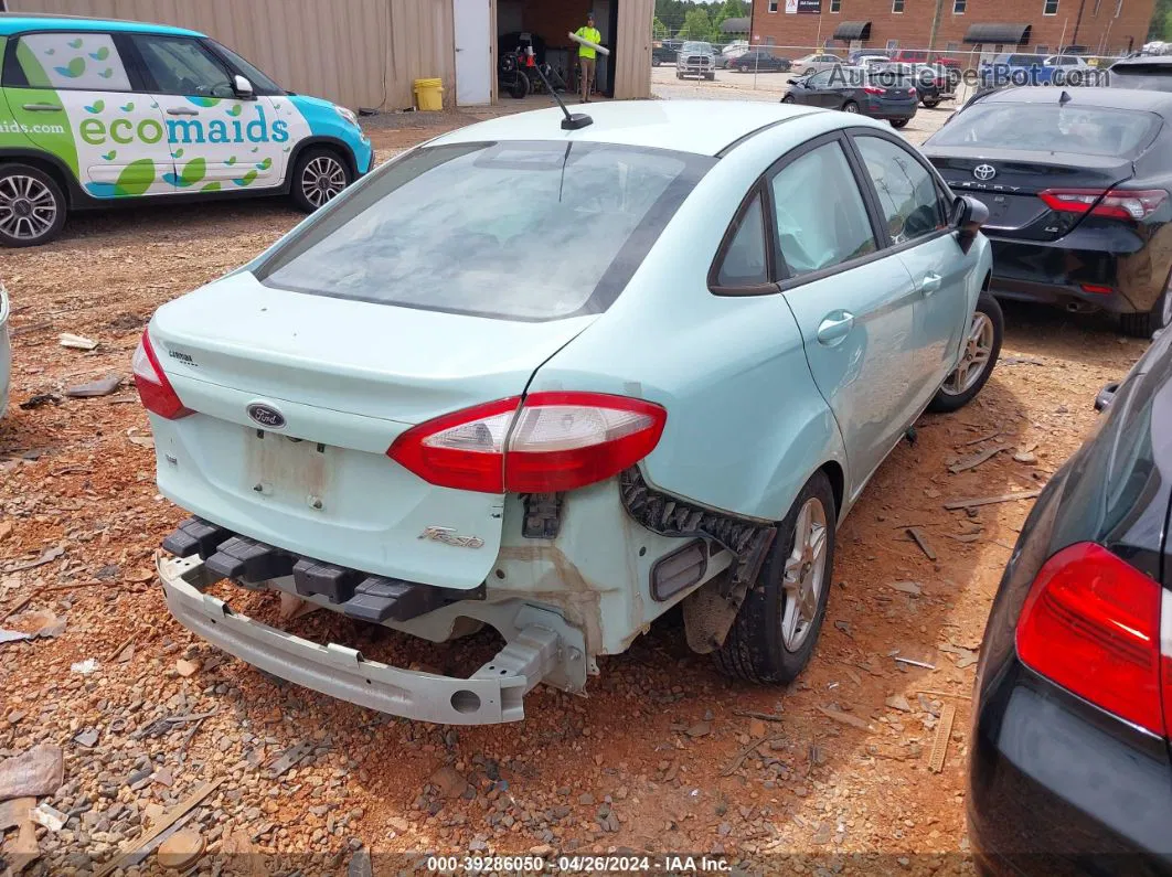 2019 Ford Fiesta Se Teal vin: 3FADP4BJ9KM125871