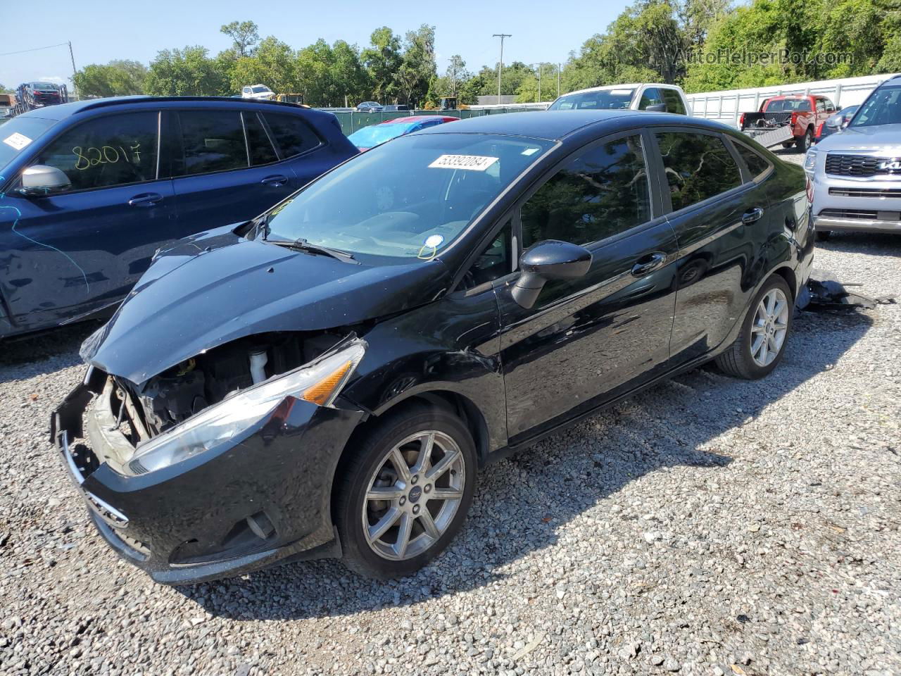 2019 Ford Fiesta Se Black vin: 3FADP4BJ9KM143237