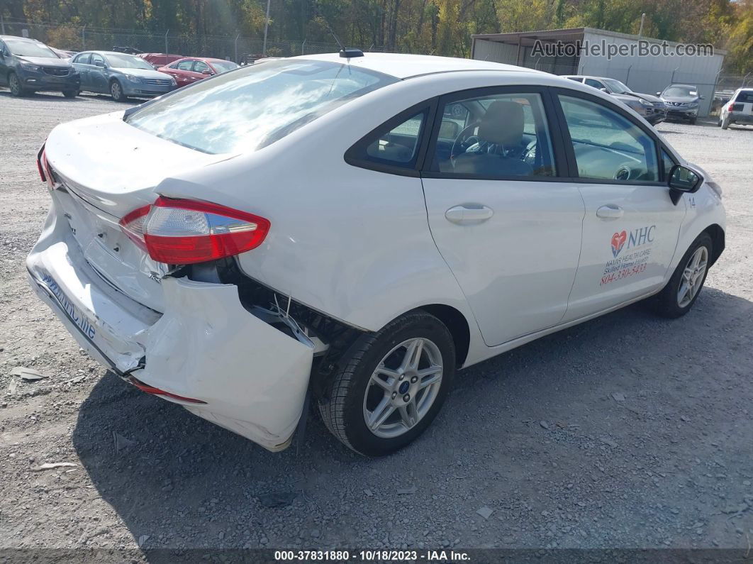 2019 Ford Fiesta Se White vin: 3FADP4BJ9KM146767