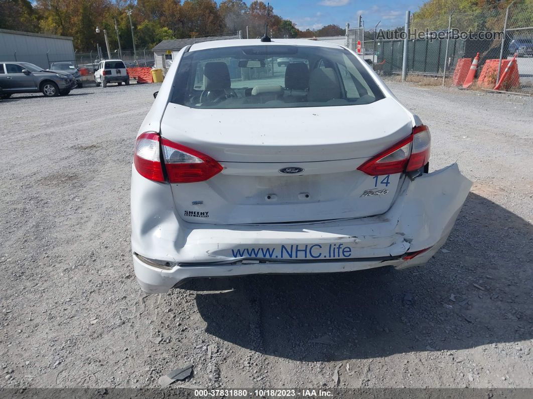 2019 Ford Fiesta Se White vin: 3FADP4BJ9KM146767