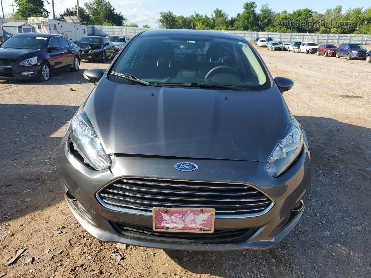 2019 Ford Fiesta Se Gray vin: 3FADP4BJ9KM154724