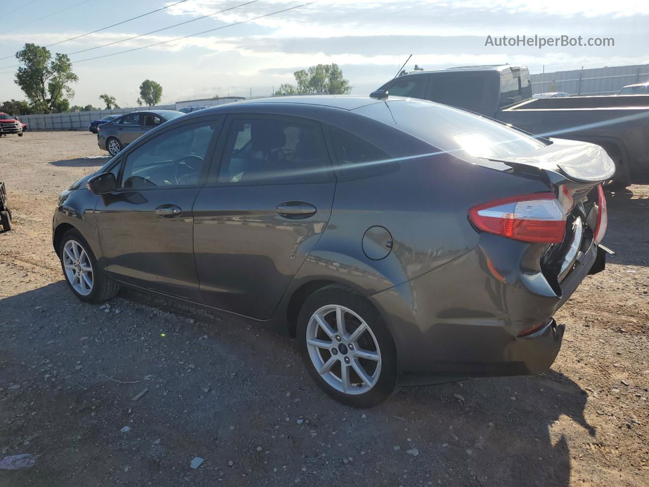 2019 Ford Fiesta Se Gray vin: 3FADP4BJ9KM154724