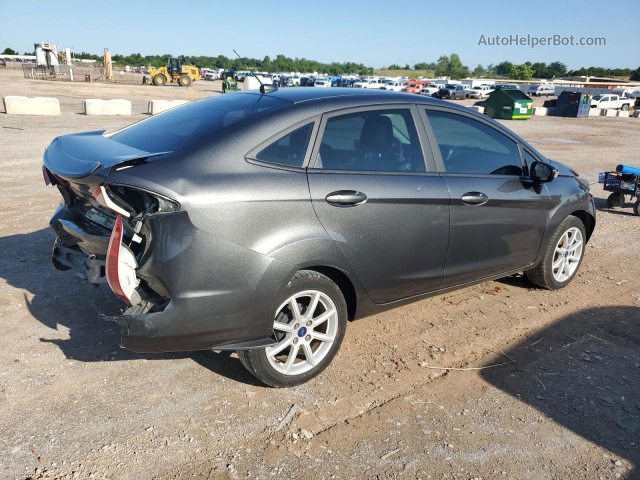 2019 Ford Fiesta Se Gray vin: 3FADP4BJ9KM154724