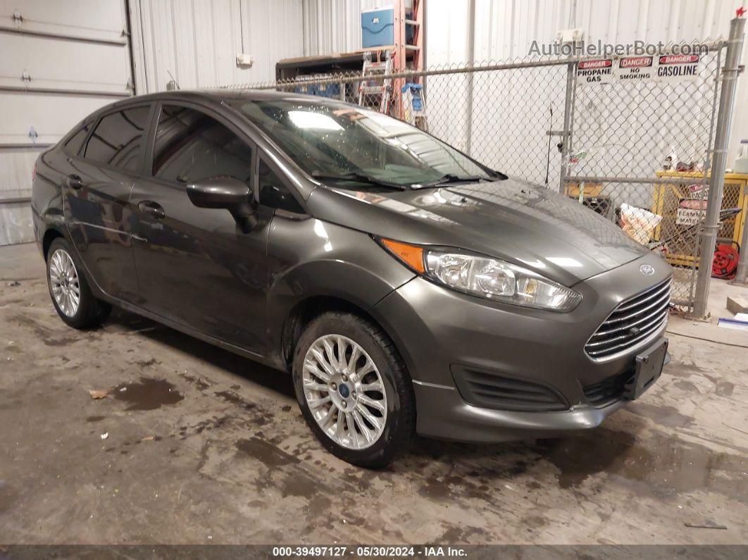 2019 Ford Fiesta Se Gray vin: 3FADP4BJ9KM159244