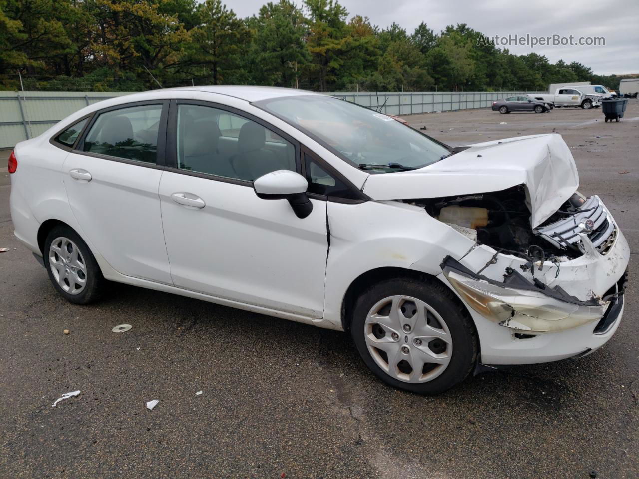 2011 Ford Fiesta Se White vin: 3FADP4BJXBM181379