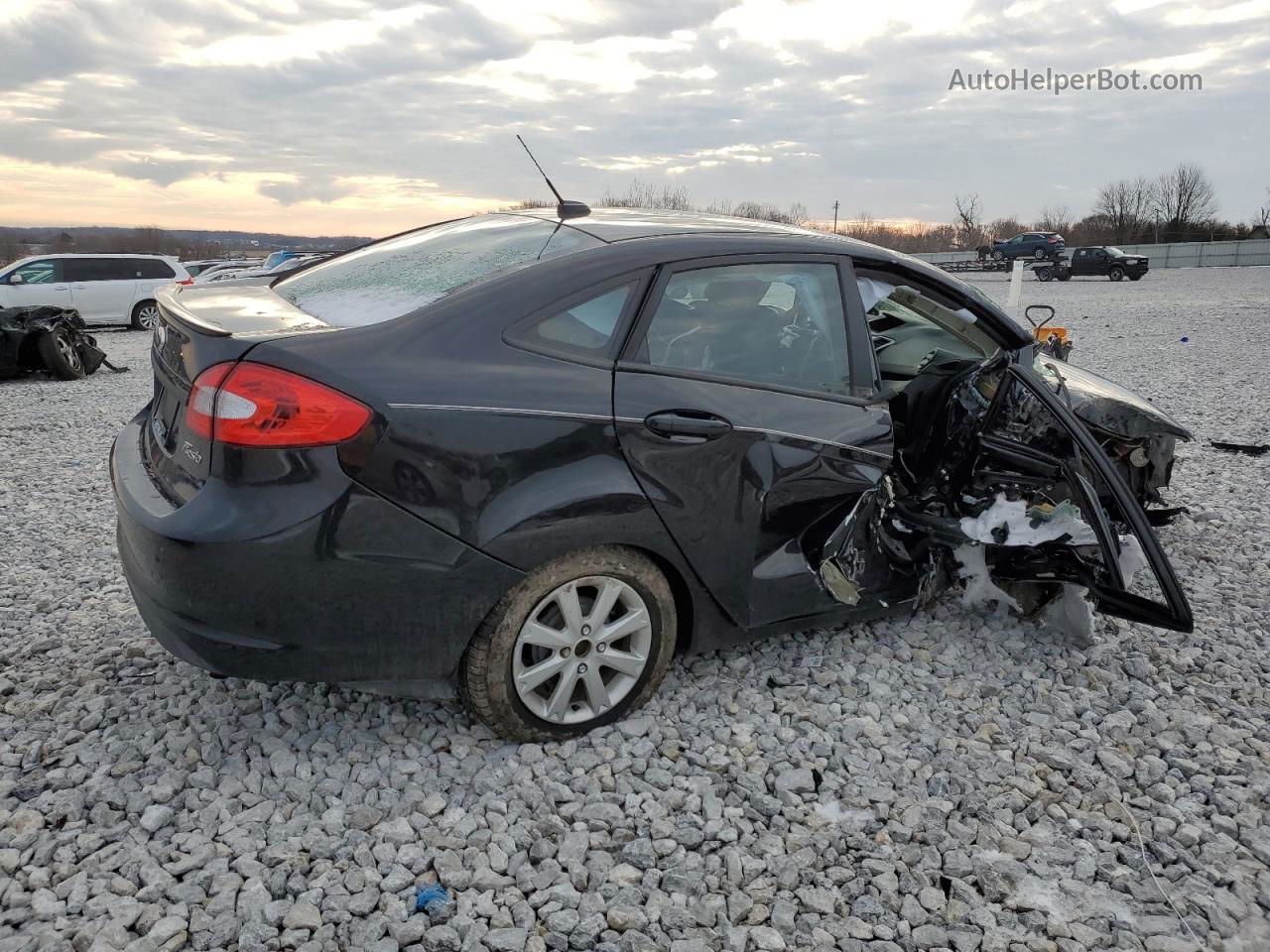 2011 Ford Fiesta Se Black vin: 3FADP4BJXBM204790