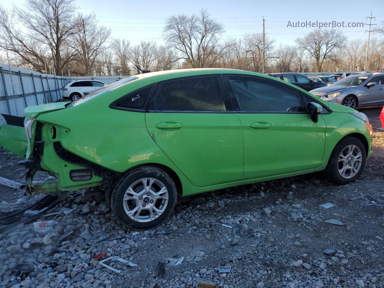 2015 Ford Fiesta Se Green vin: 3FADP4BJXFM107627