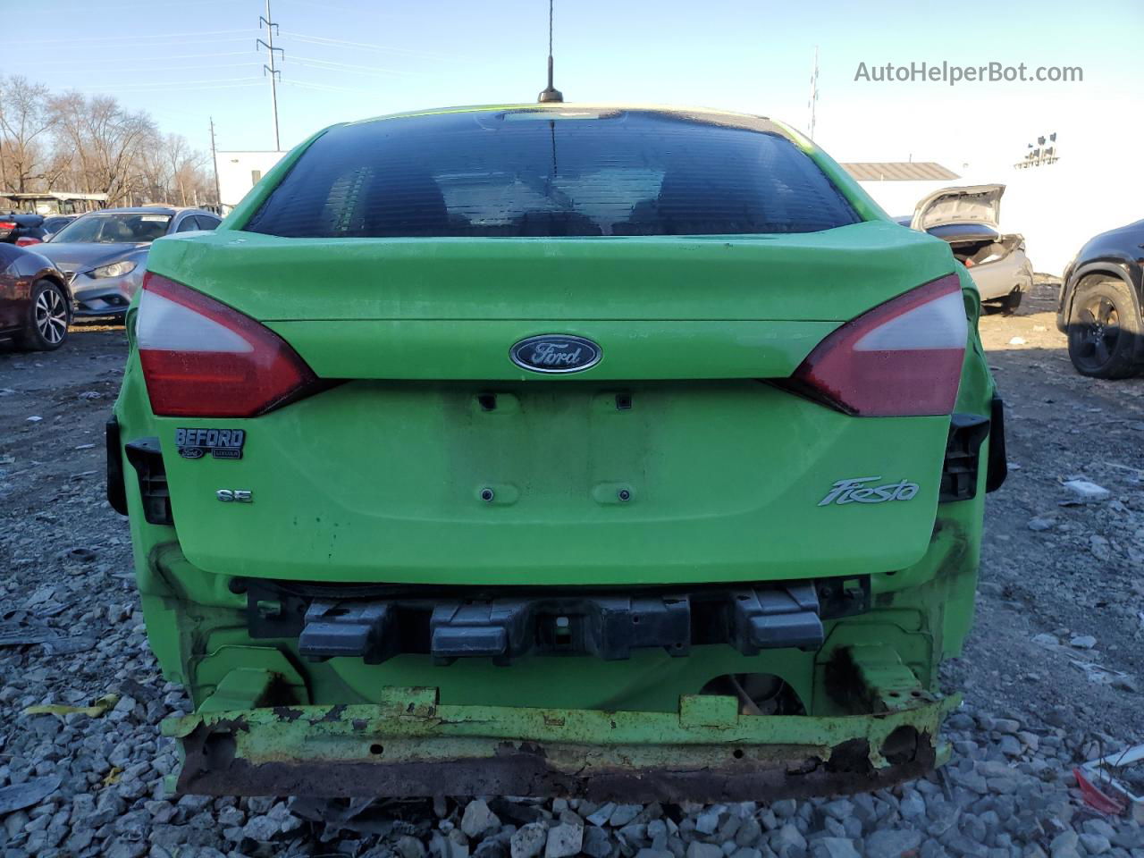 2015 Ford Fiesta Se Green vin: 3FADP4BJXFM107627