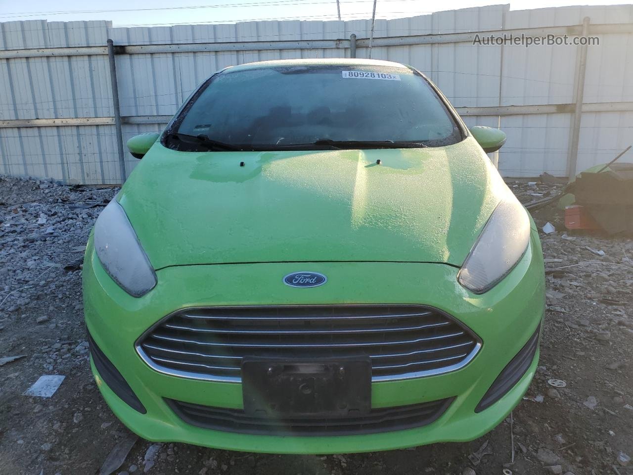 2015 Ford Fiesta Se Green vin: 3FADP4BJXFM107627